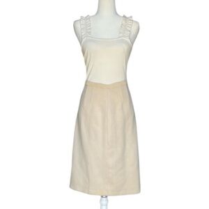 Vintage 1960’s Marco Polo Elegant Cream Pencil Skirt Wool Skirt Retro Office